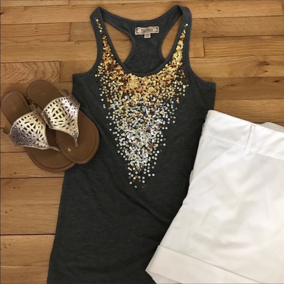 Gold and Silver Decree Halter Tank Size Small - Picture 2 of 8